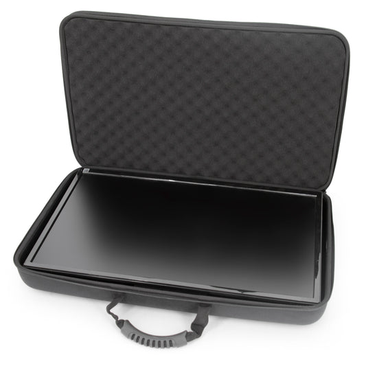CASEMATIX Portable Monitor Case for 15.6" to 24" Gaming Monitors or Laptop Portable Screens in Padded Foam for 15.6 to 17.3 Inch Screens (Black)