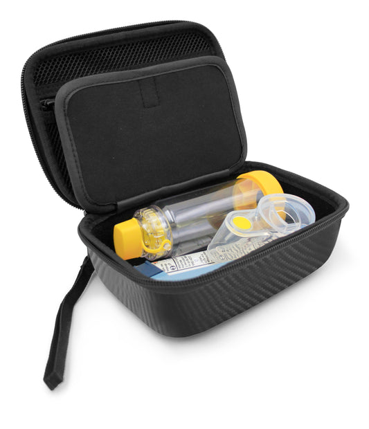 Asthma Relief System Case - Professional Travel Storage for Inhaler, Spacer & Breathing Accessories