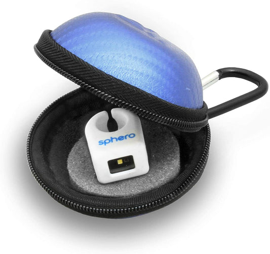 CASEMATIX Blue Carry Case for Sphero Specdrum Music Rings and App Enabled Color Ring USB Charging Cable – Includes CASE ONLY