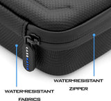 CASEMATIX Hard Shell Travel Case Compatible with Garmin eTrex SE 2.2, 22x, 30x, Touch 35 and More - Protective Carrying Case with Lanyard and Carabiner