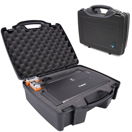 CASEMATIX Printer Travel Case Compatible with Canon PIXMA TR160 Wireless Portable Printer and Accessories